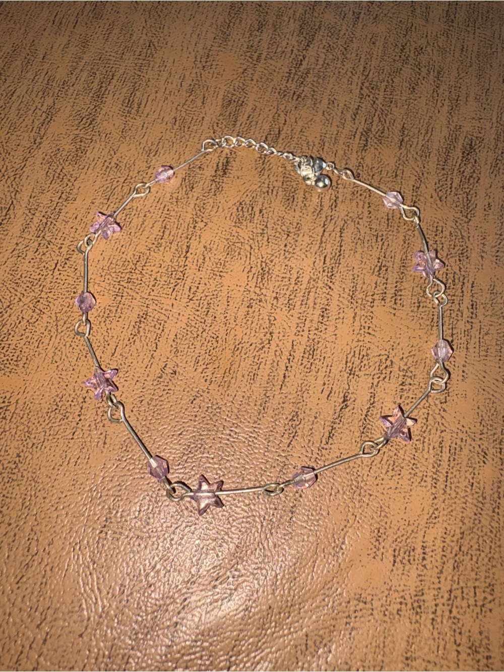 Purple Star Bead Anklet | Dainty Summer Anklet | Y2K Inspired